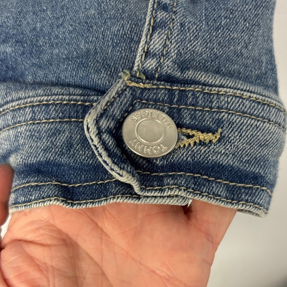 Tommy Hilfiger Classic Blue Jean Jacket, Girl’s Lg (12/14yo). Excellent Cndtn. - Picture 9 of 14